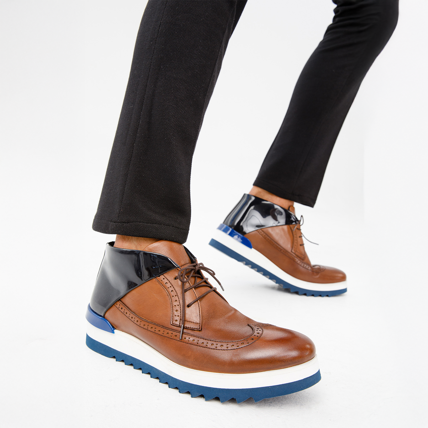 The Kagan Tan Wingtip Chukka Sneaker Boot