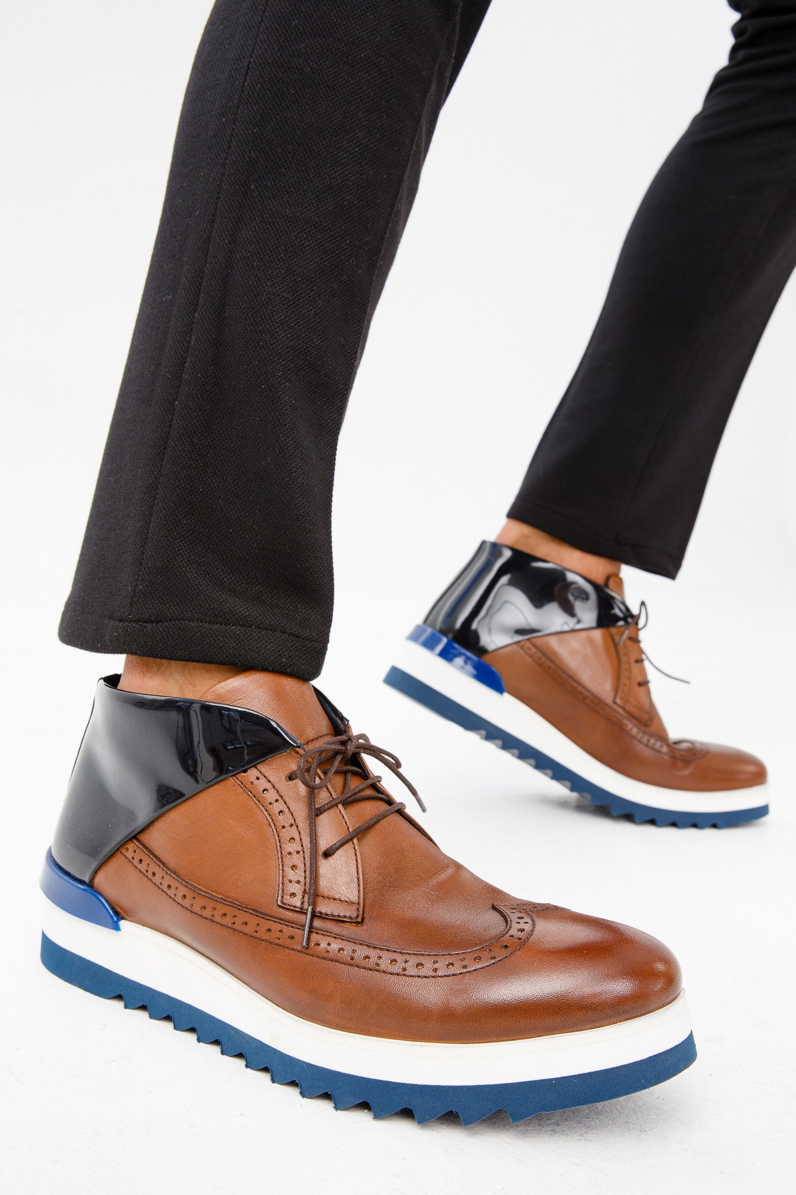 The Kagan Tan Wingtip Chukka Sneaker Boot