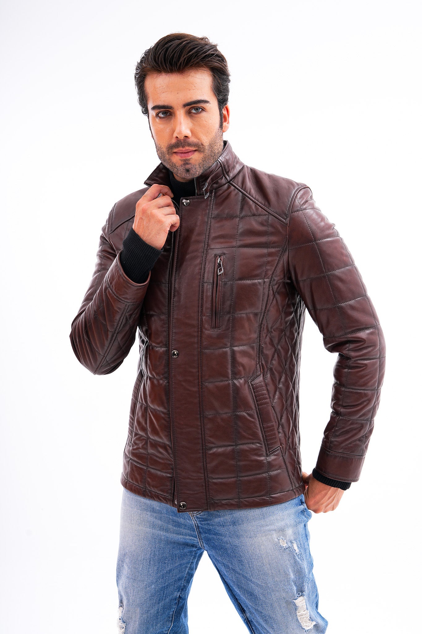 The Modena Quilted Leather Jacket