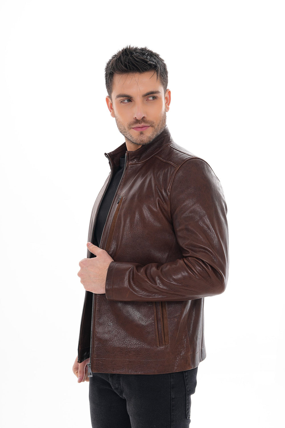 The Marco Brown Leather Jacket