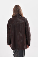 The Liora Brown Leather Jacket