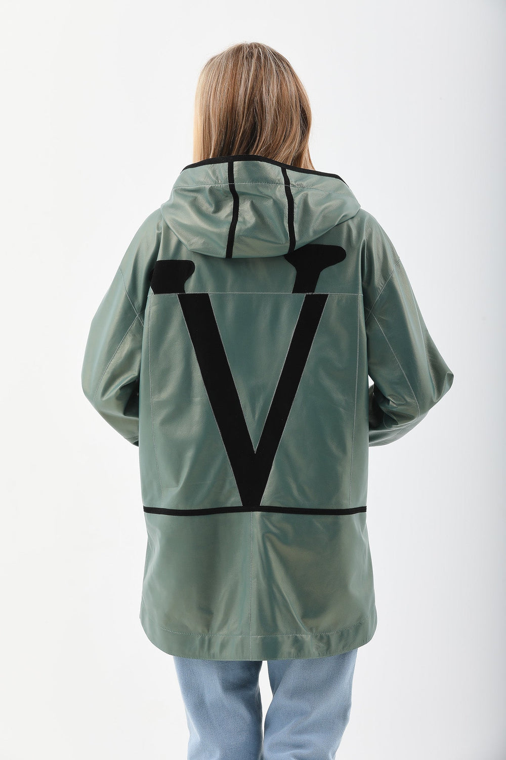 The Sage Olive Green Leather Jacket