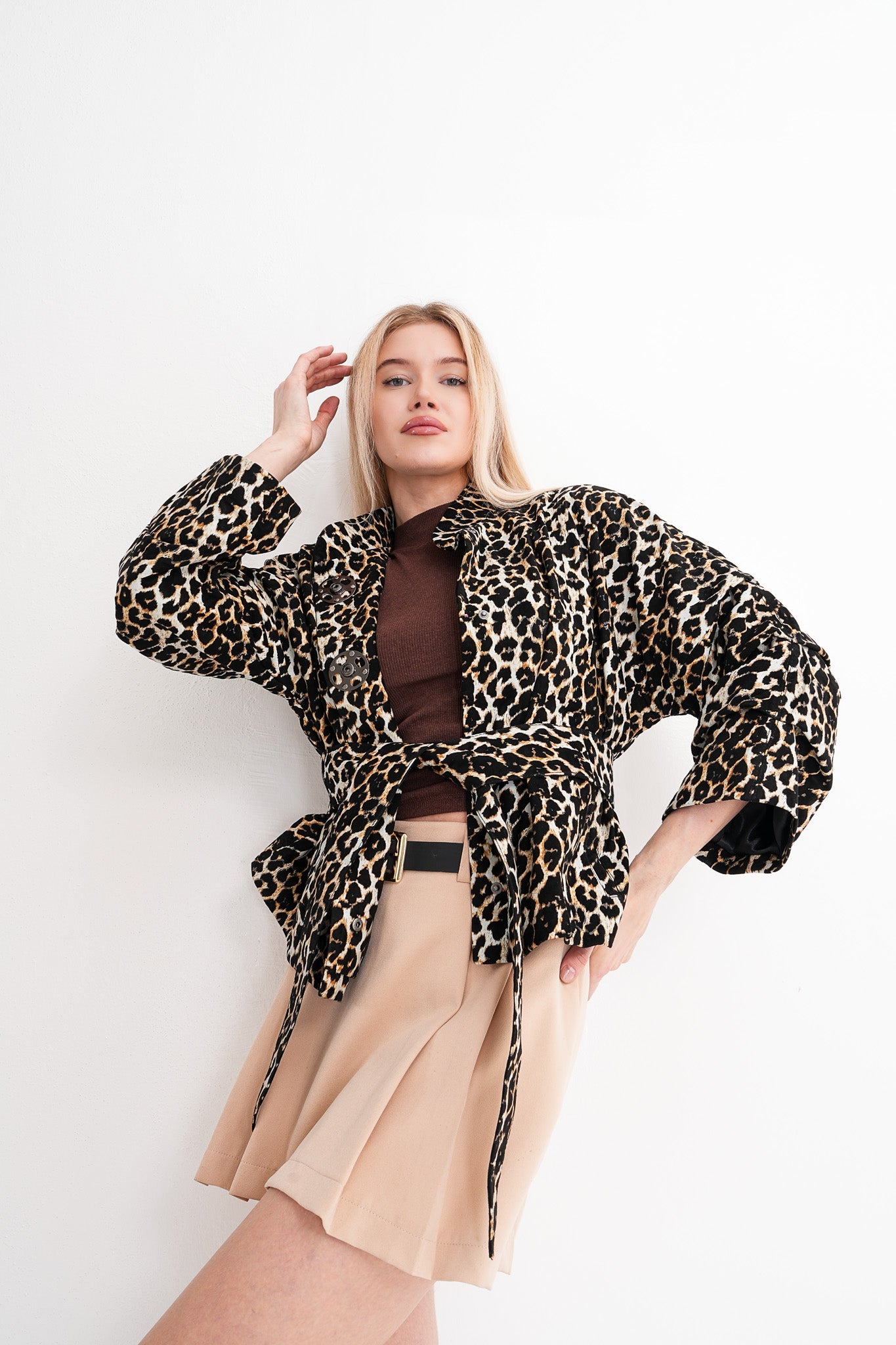 The Odessa Leopard Leather Jacket