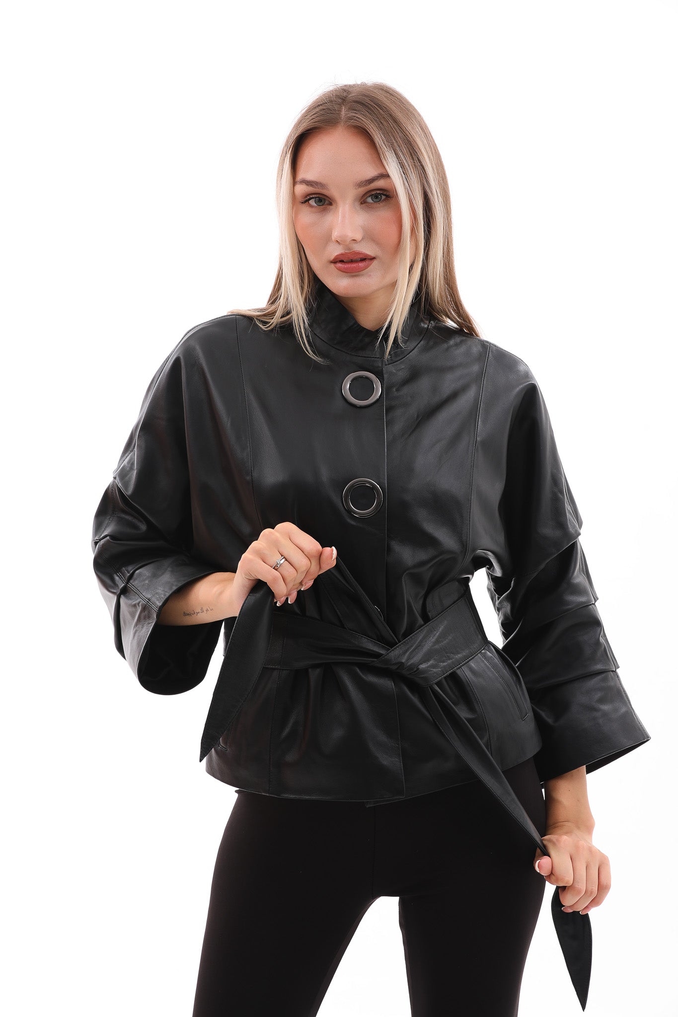 The Odessa Black Leather Jacket