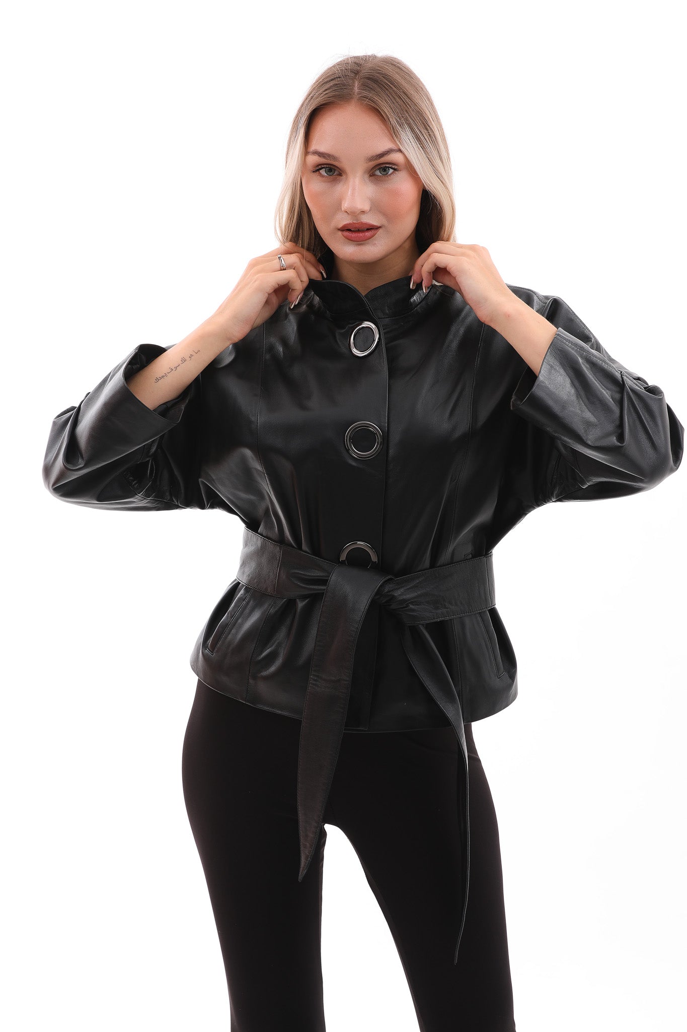 The Odessa Black Leather Jacket