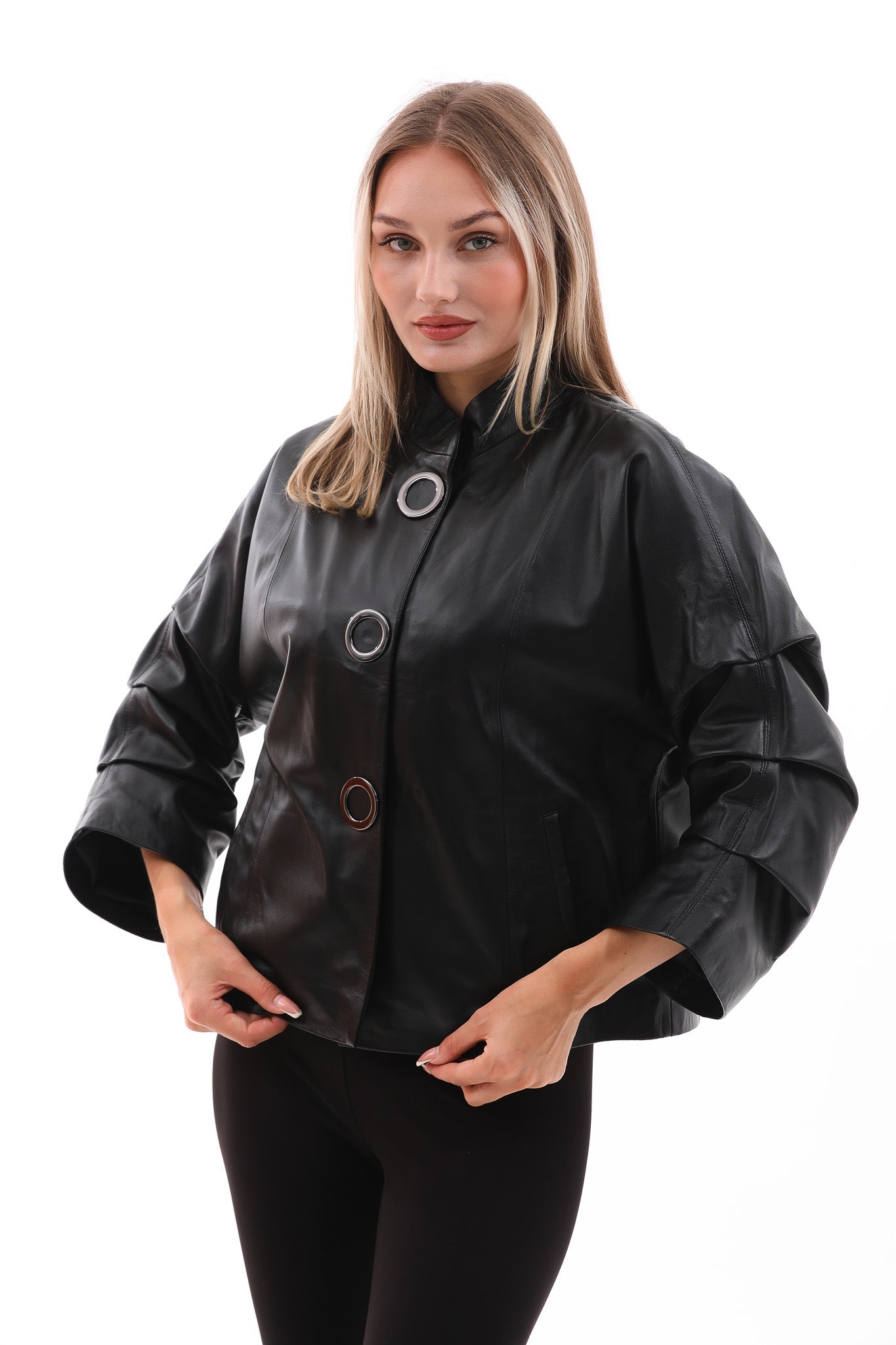 The Odessa Black Leather Jacket