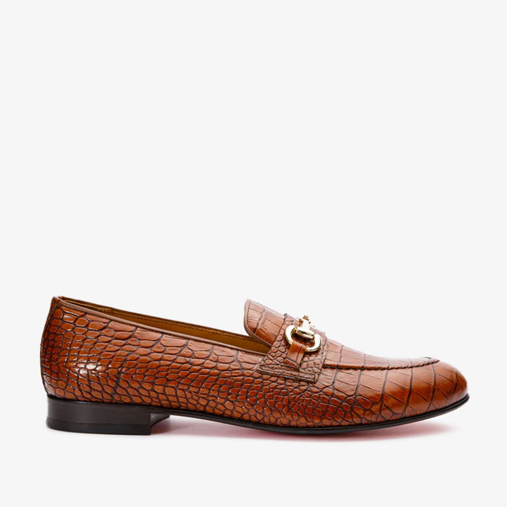 The Monaco Tan Leather Shoe Bit Loafer