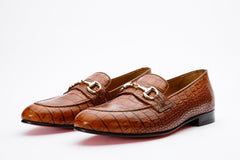 The Monaco Tan Leather Shoe Bit Loafer