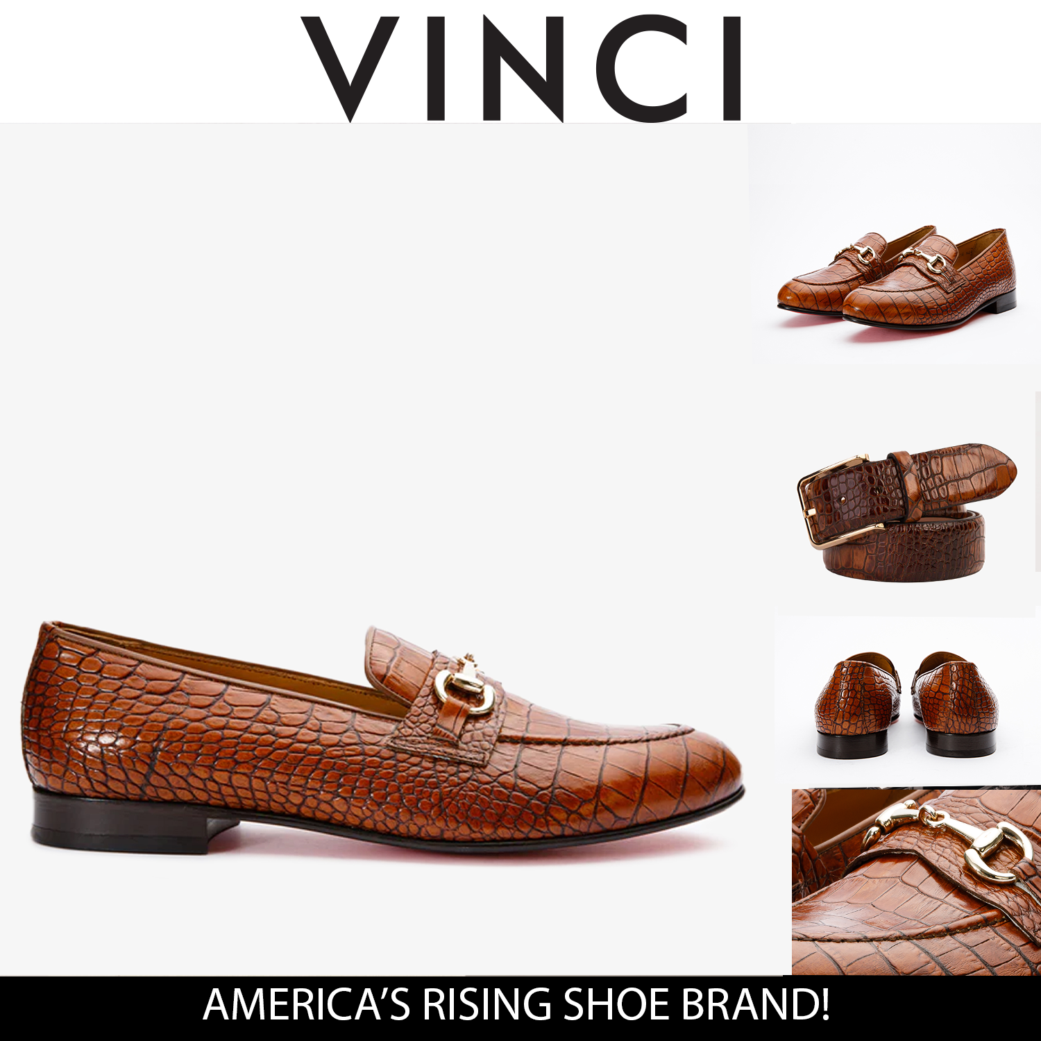 The Monaco Tan Leather Shoe Bit Loafer