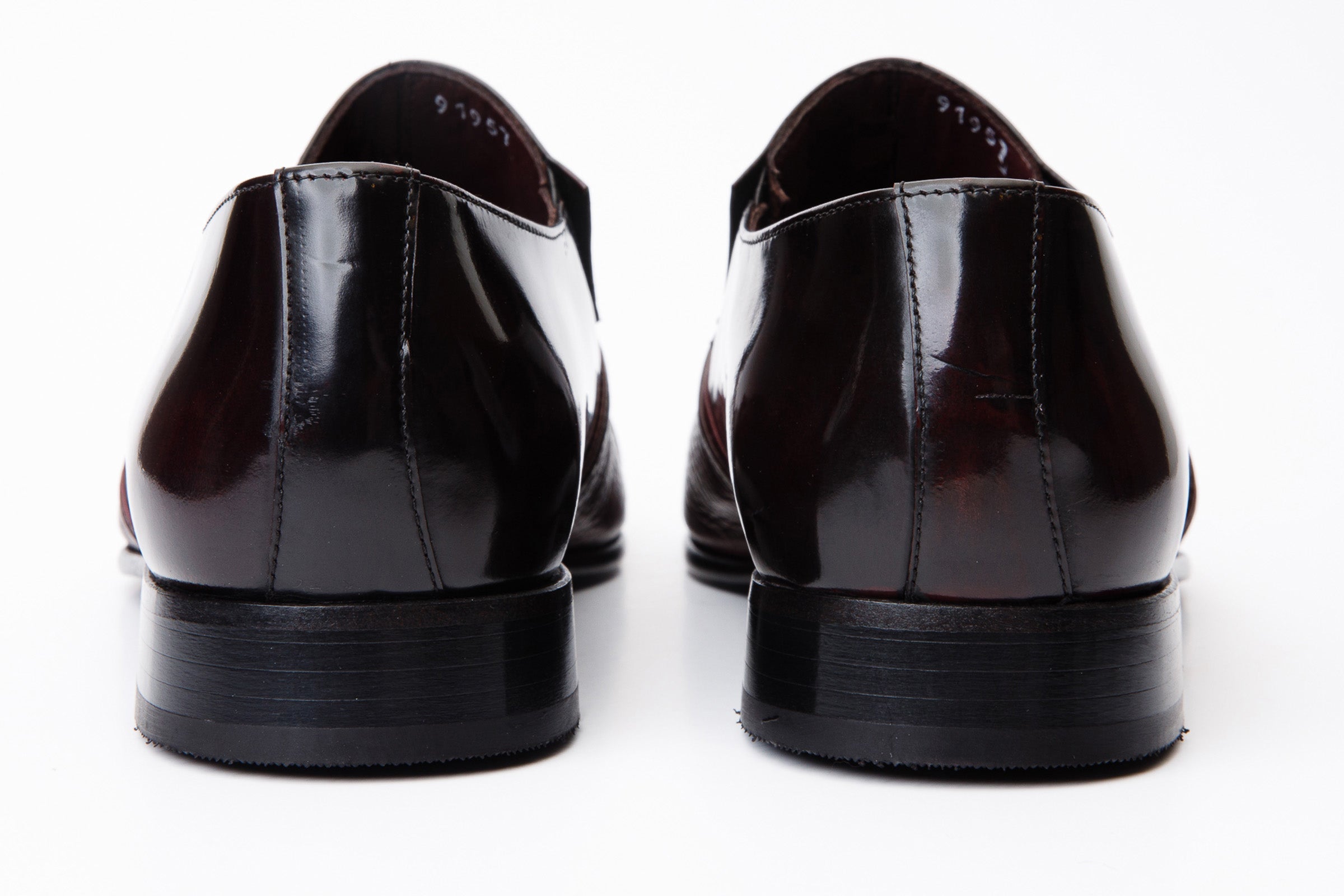 The Everest Burgundy Burneshed Leather Cap Toe Dress Loafer Shoe