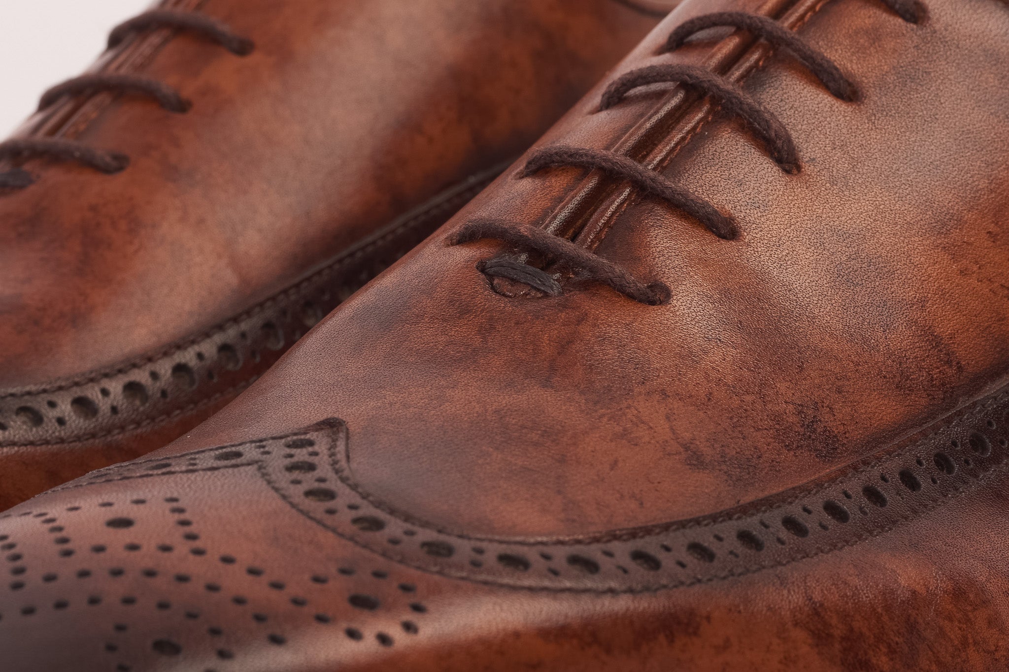 The Royal Hand Craft Brown Wingtip Oxford Shoe