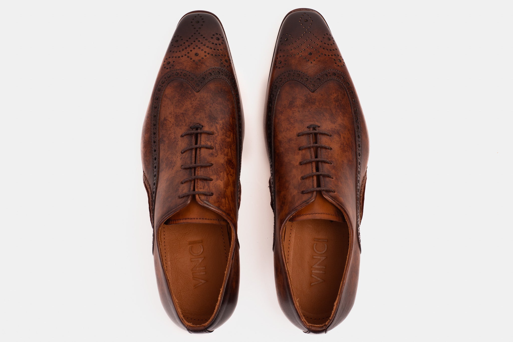 The Royal Hand Craft Brown Wingtip Oxford Shoe