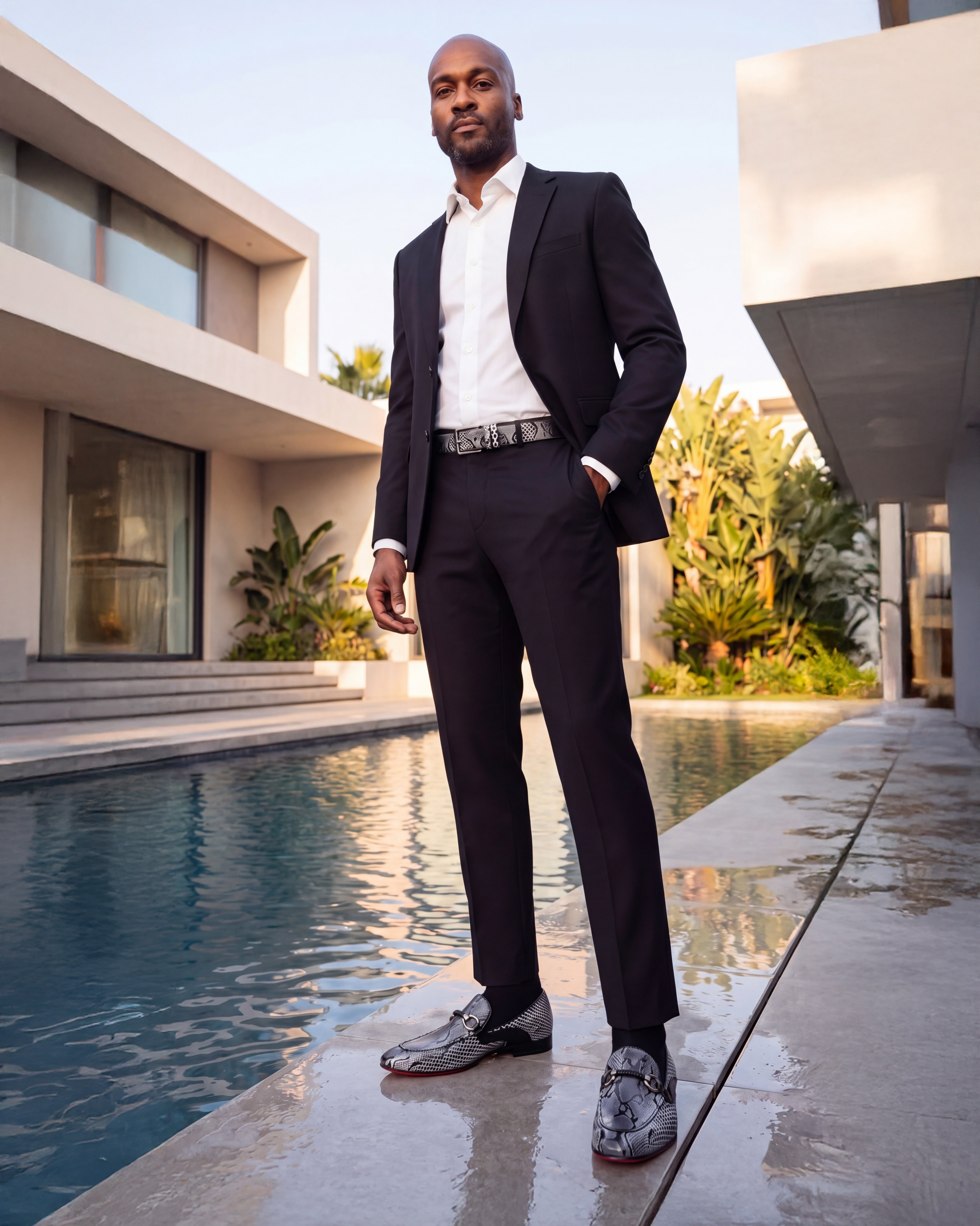 The Milano Black\/White Shoe Bit Loafer  shoe