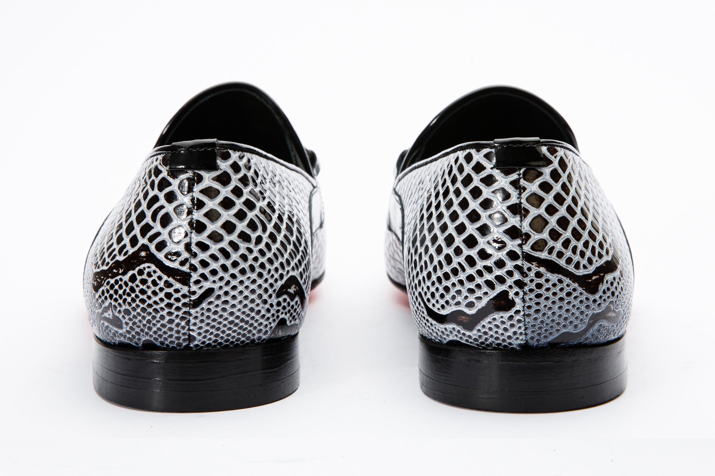 The Milano Black\/White Shoe Bit Loafer  shoe