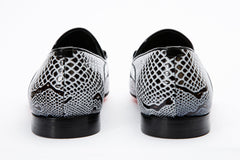 The Milano Black\/White Shoe Bit Loafer  shoe