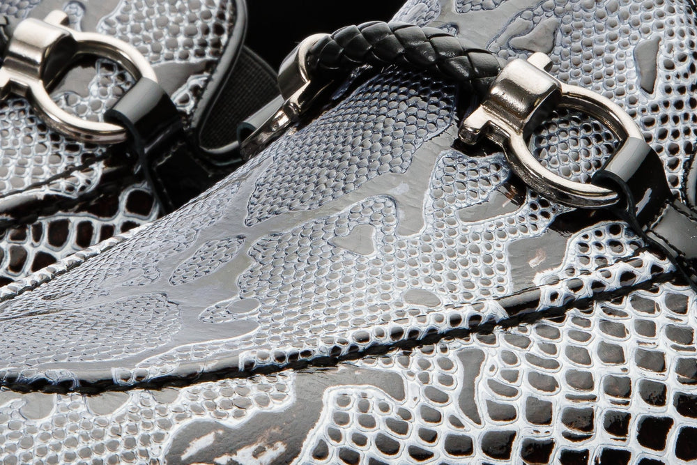 The Milano Black\/White Shoe Bit Loafer  shoe