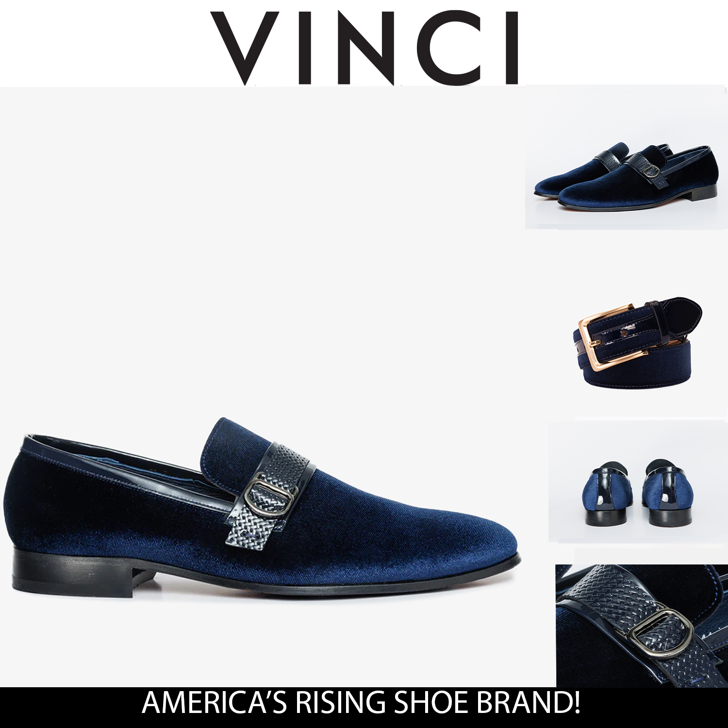 The Casaletti Navy Blue Bit Loafer Shoe