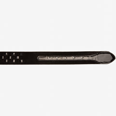 The Eugene Black Gold Woven Leather Belt