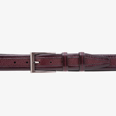 The Everest Rockwell BurgundyLeather Belt