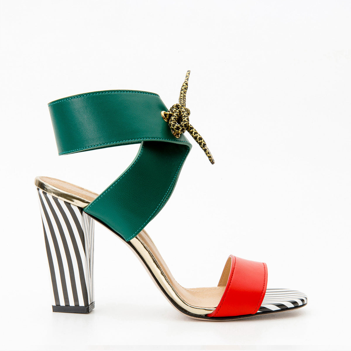 The Bloke Ankle Strap Multicolor Leather Sandal