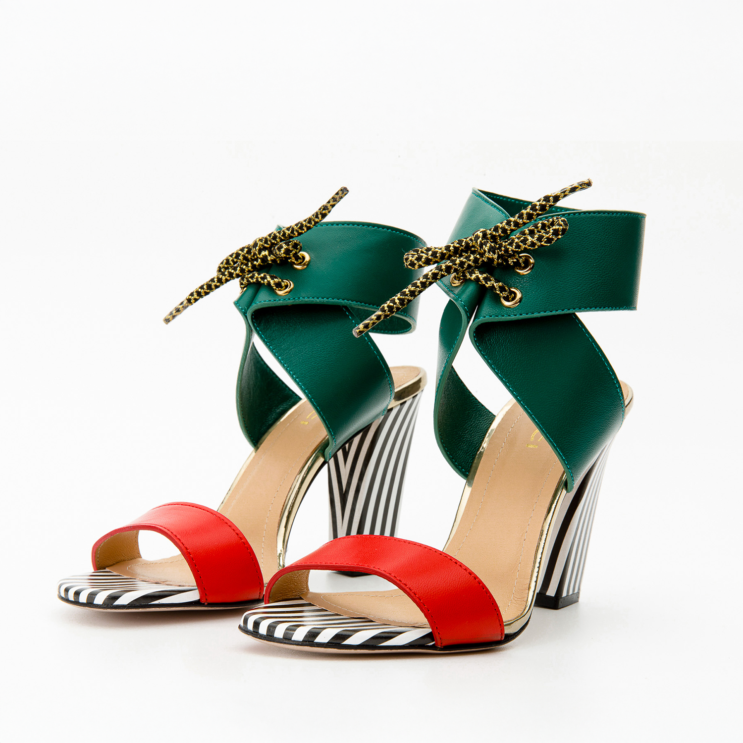 The Bloke Ankle Strap Multicolor Leather Sandal