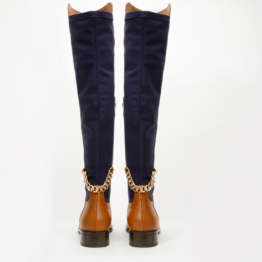 The Tallin Tan Leather Knee High Boot