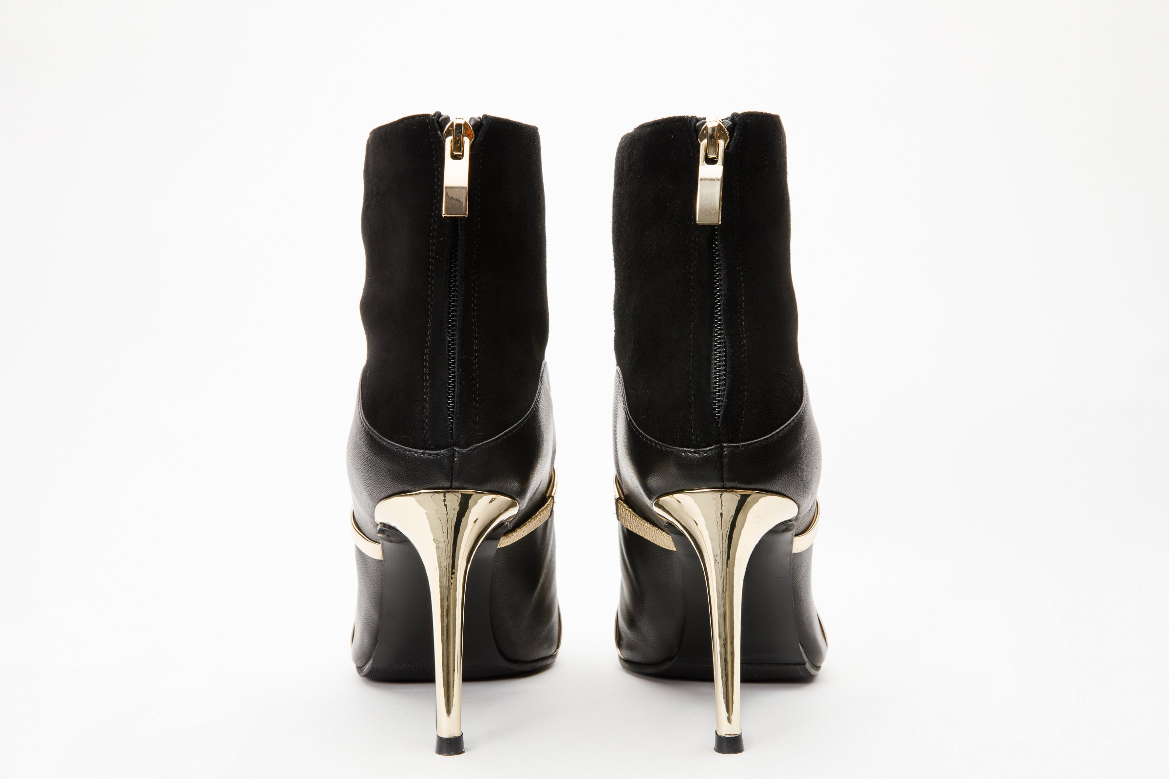 The Manila Black Leather Ankle Boot