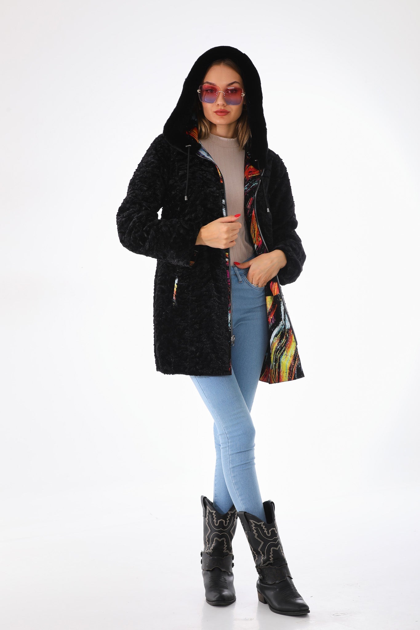 The Prisma Multicolor Leather Jacket