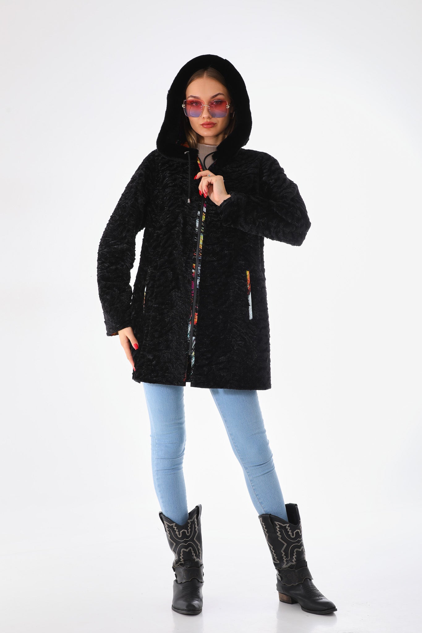 The Prisma Multicolor Leather Jacket
