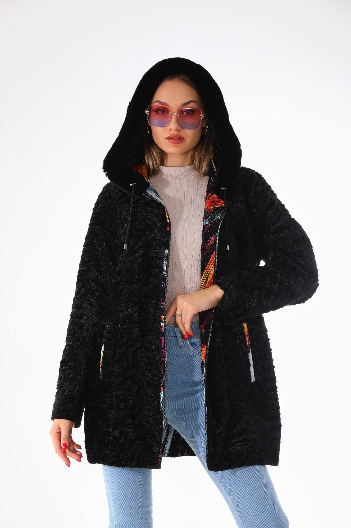 The Prisma Multicolor Leather Jacket