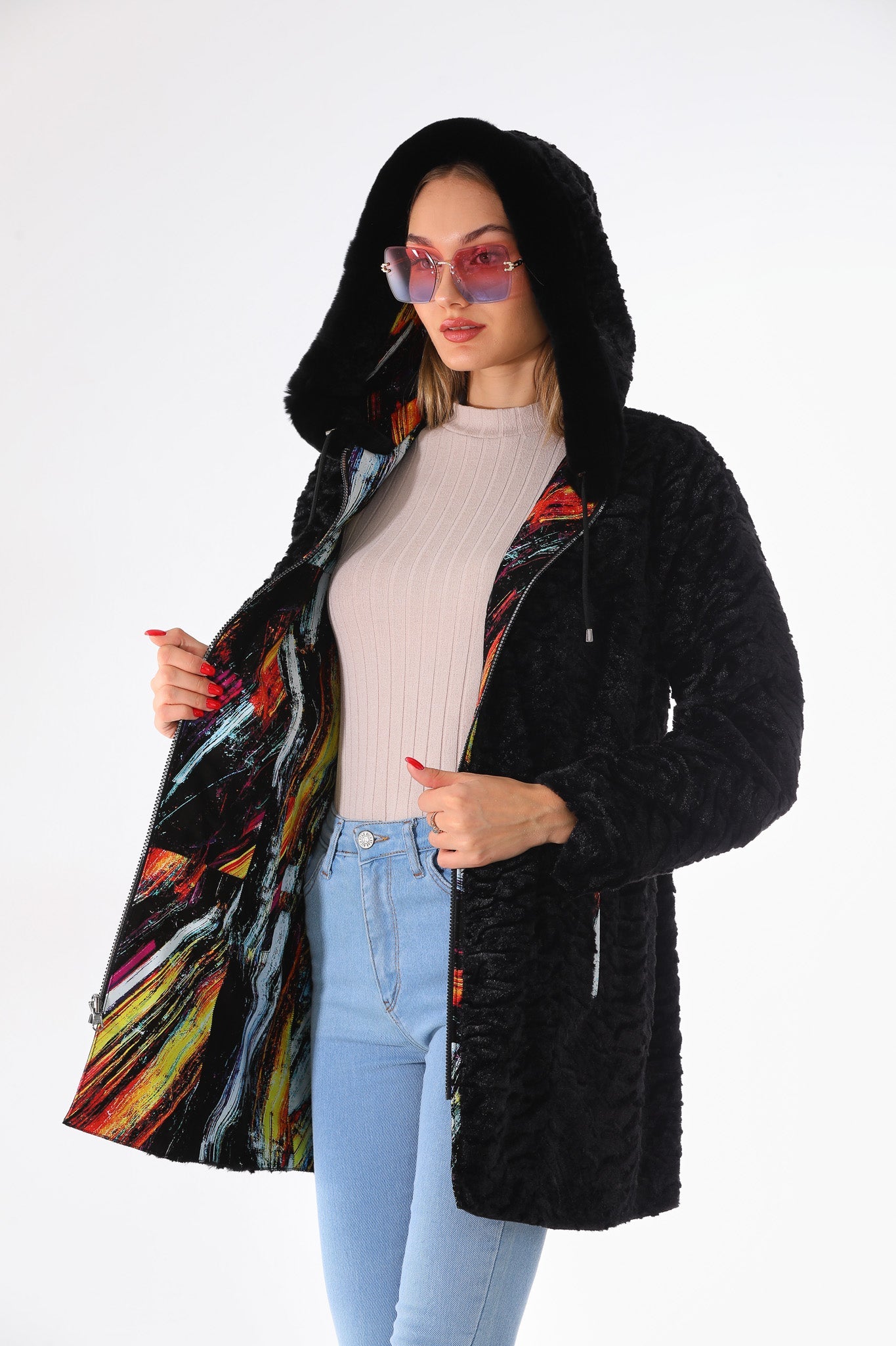 The Prisma Multicolor Leather Jacket