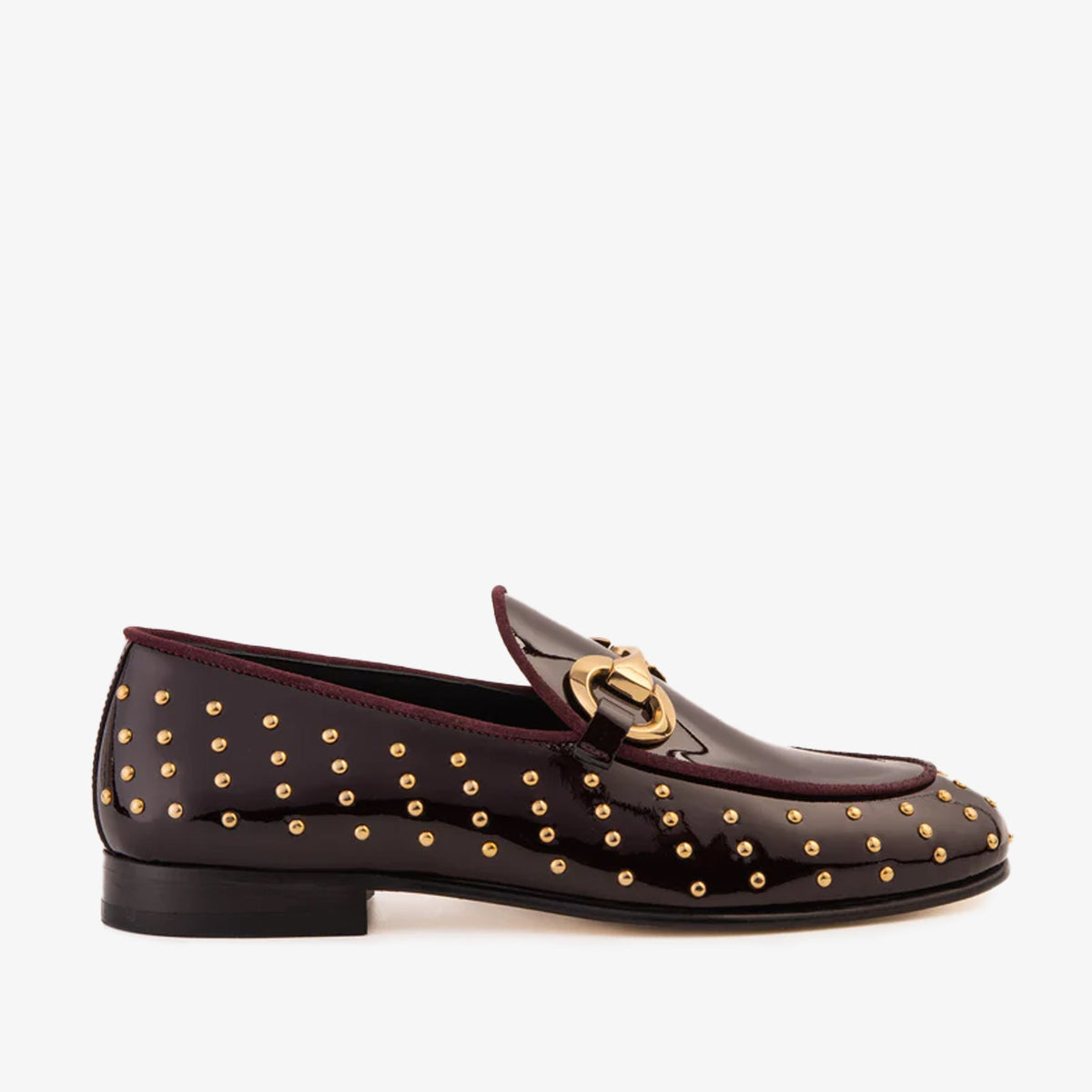 The Jupiter  Shoe Burgundy Spike Leather  Bit Dress Loafer Limited Edition Shoe