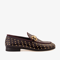 The Jupiter  Shoe Burgundy Spike Leather  Bit Dress Loafer Limited Edition Shoe