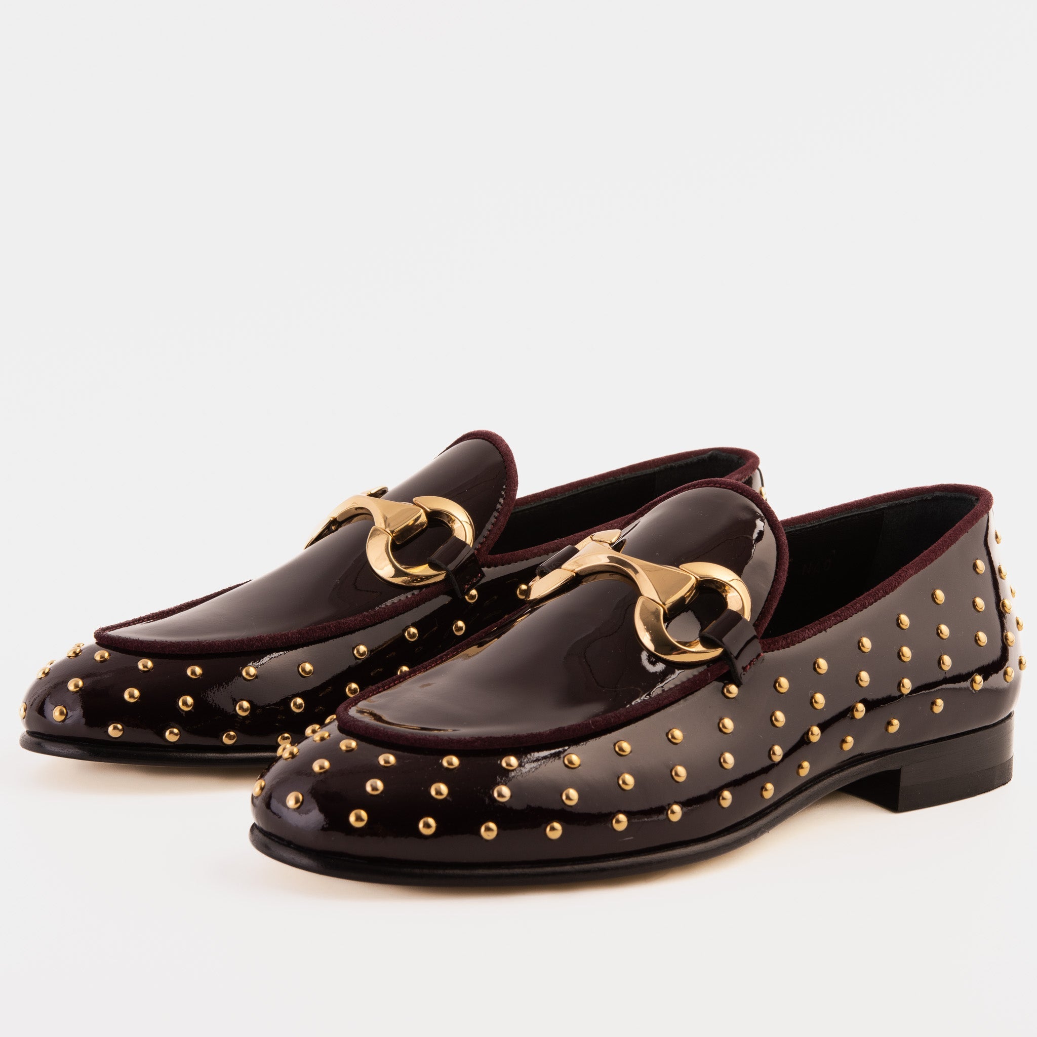 The Jupiter  Shoe Burgundy Spike Leather  Bit Dress Loafer Limited Edition Shoe