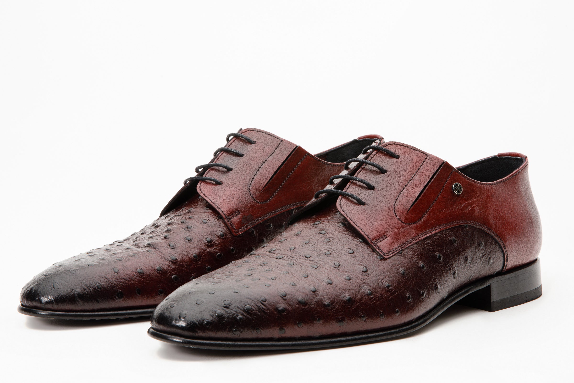 The Porto Alegre Burgundy Leather Derby Shoe