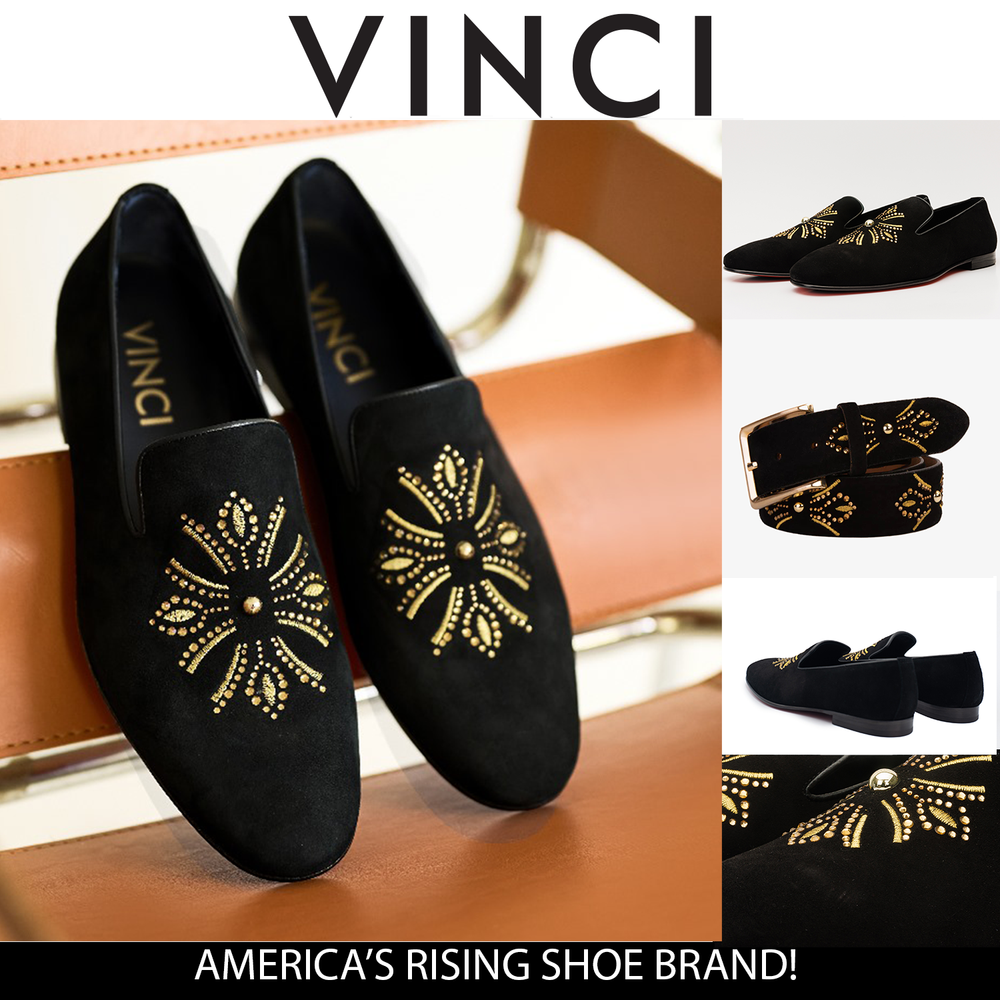 The Lazio Shoe Black Suede Slip-on Loafer Shoe