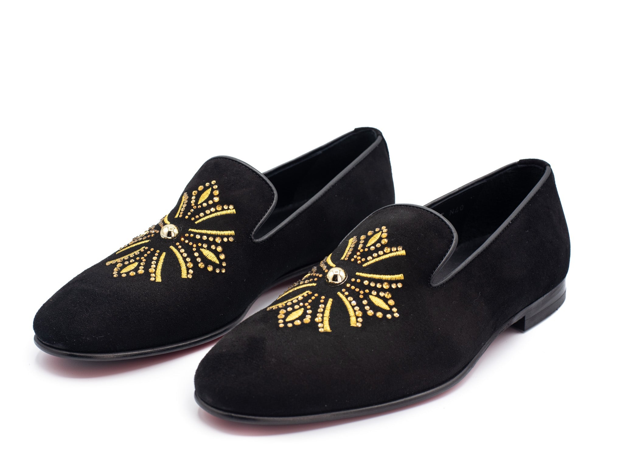 The Lazio Shoe Black Suede Slip-on Loafer Shoe