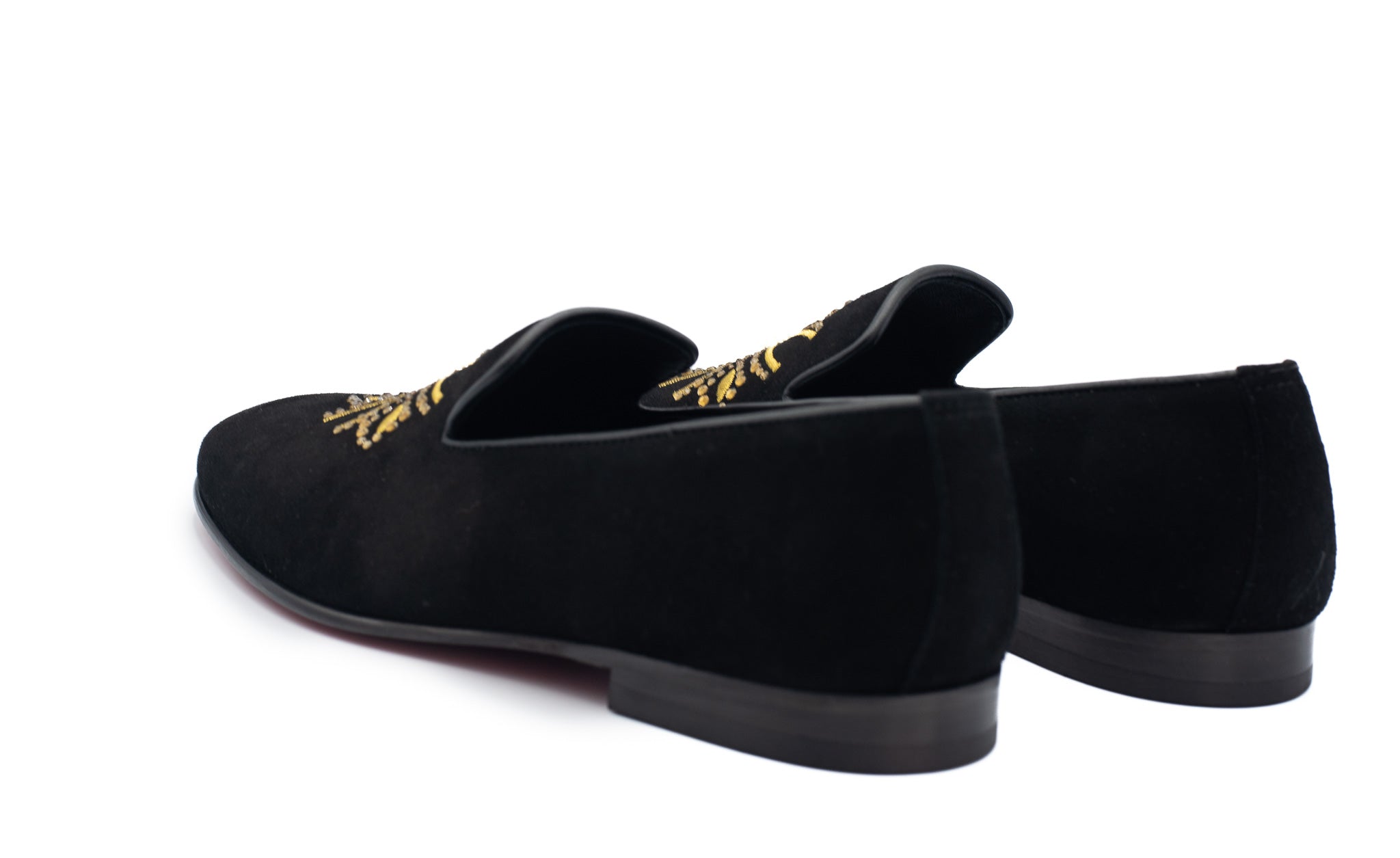 The Lazio Shoe Black Suede Slip-on Loafer Shoe