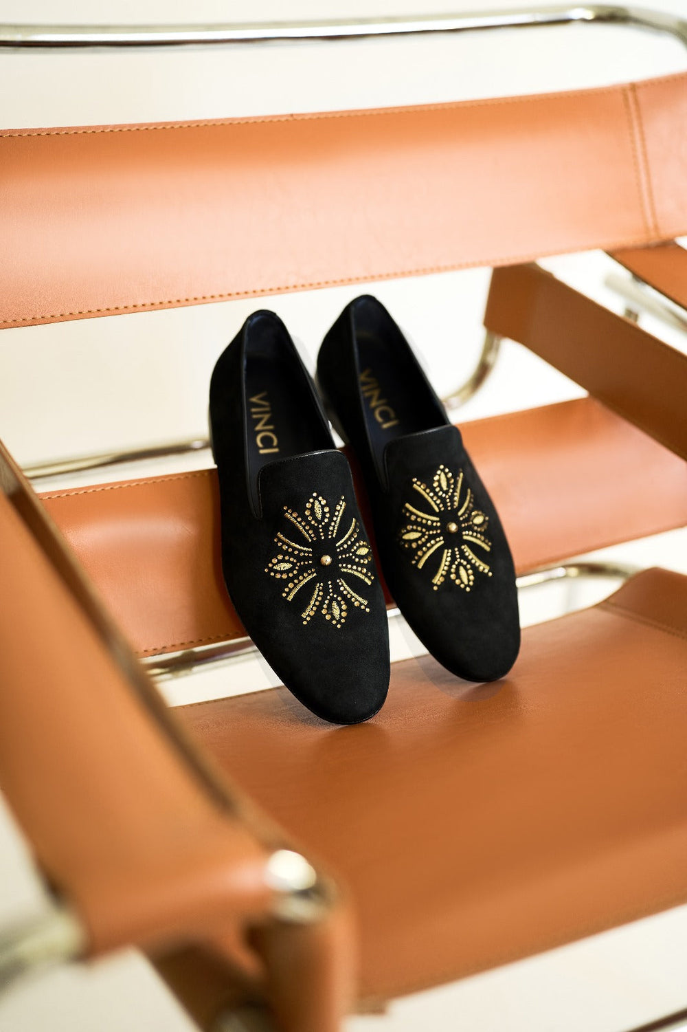 The Lazio Shoe Black Suede Slip-on Loafer Shoe