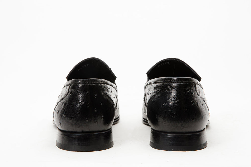 The Johannesburg Black Leather Dress Loafer  Shoe
