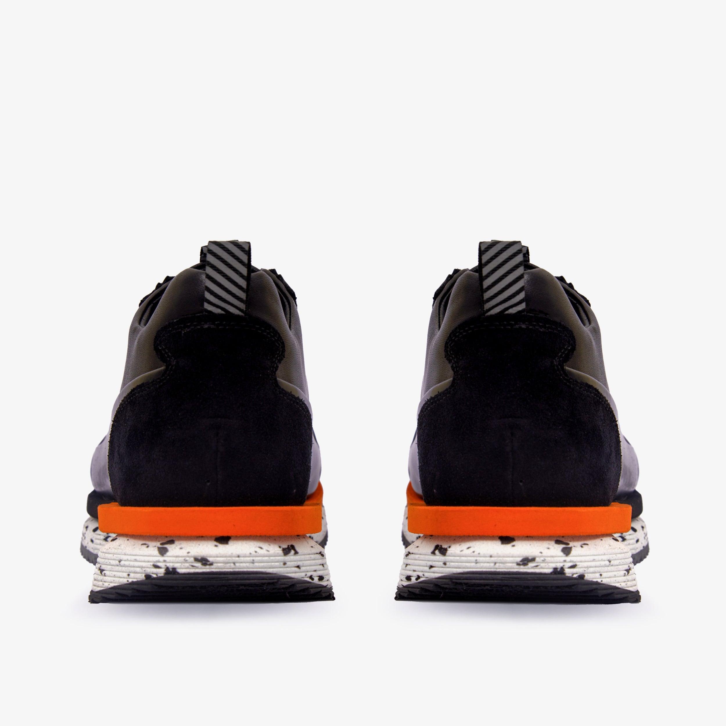 The Milford  Black  Leather Sneaker