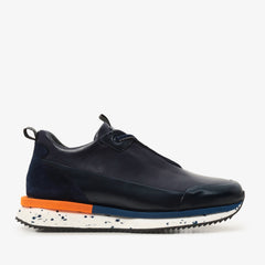The Milford Navy Blue  Leather Sneaker