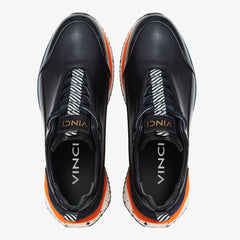 The Milford Navy Blue  Leather Sneaker