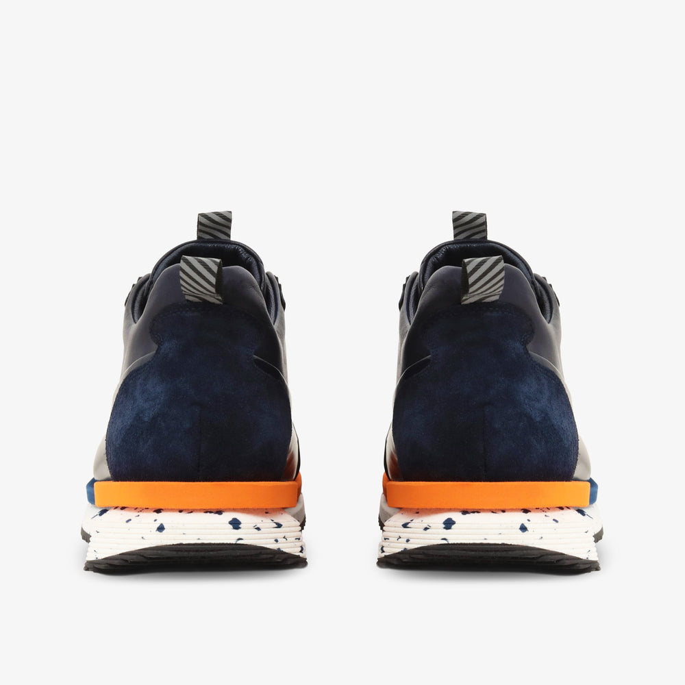 The Milford Navy Blue  Leather Sneaker