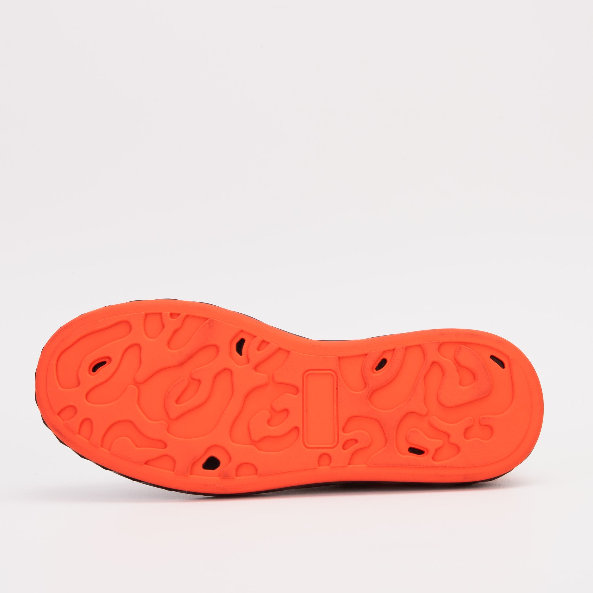 The Linq  Black Orange Leather Sneaker