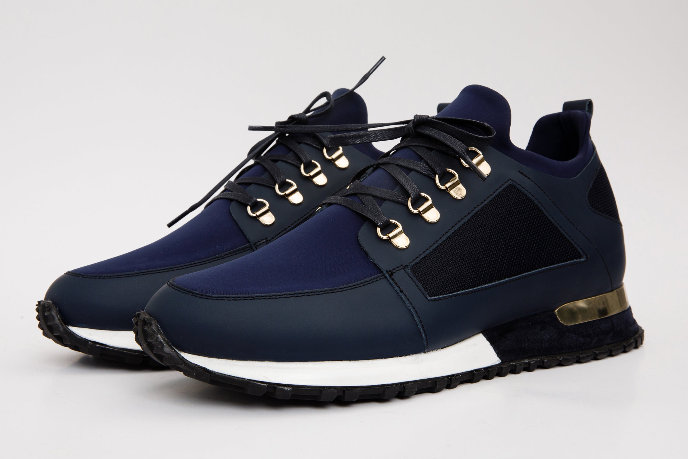 The Emir Navy Leather Sneaker
