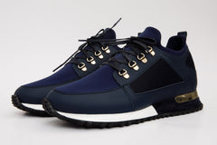 The Emir Navy Leather Sneaker