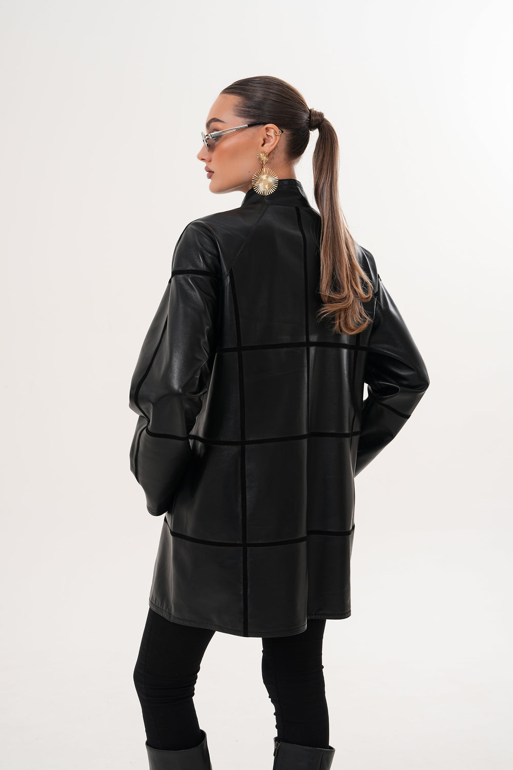 The Prado Reversible Black Leather Leather Jacket