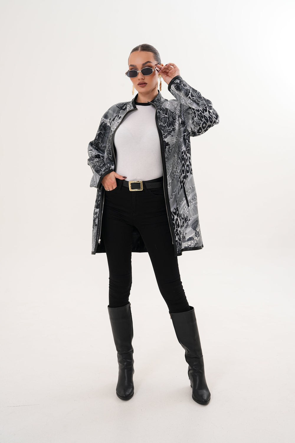 The Prado Reversible Black Leather Leather Jacket