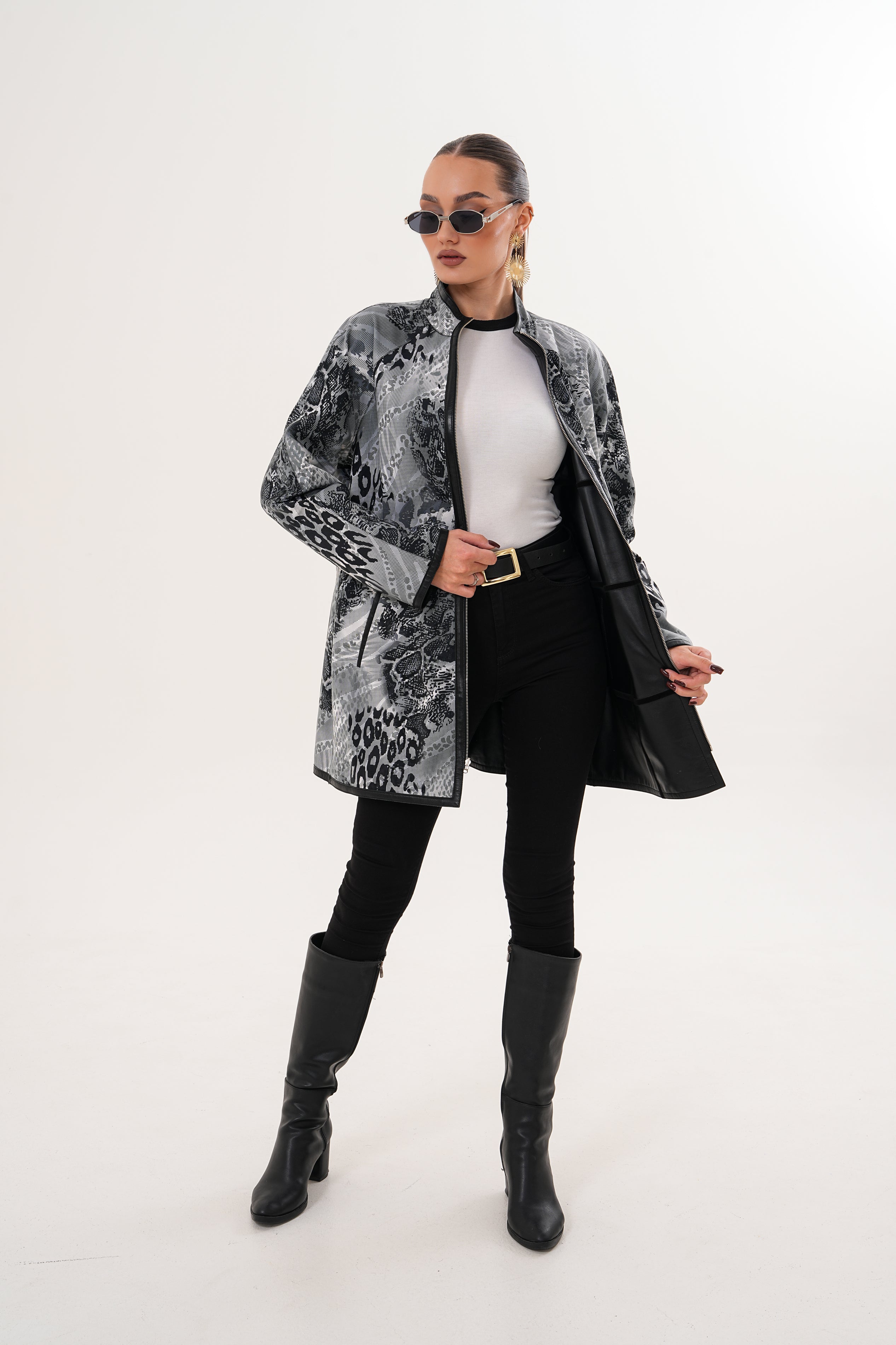 The Prado Reversible Black Leather Leather Jacket